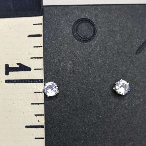 CZ Stud Earrings Mini XS 0.4cm - Picture 9 of 13
